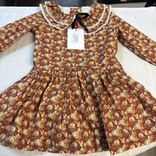 La Coqueta Lorena Girl Drop Waist Dress Size 3Y🧩 picture
