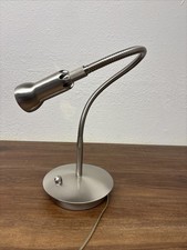 Vtg Levenger Gooseneck Table Lamp Swivel Finish 60’s 70’s Good picture