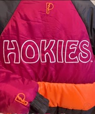 Vintage 90s Virginia Tech Hokies Pro Player Puffer Jacket Size L NCAA Football picture