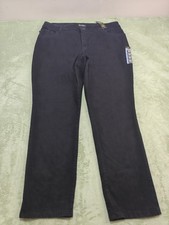 Lee Plus Instantly Slims Jeans Womens 20W Medium Black Straight Leg High Rise picture
