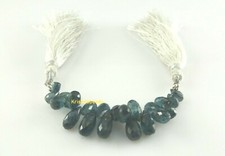 INDIGO KYANITE NATURAL TEARDROP 3x5-5x10MM FACETED GEMSTONE BEADS 2.5