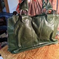 Fendi Trapezio Bag In Green Leather Calfskin Leather picture