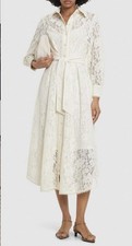 Zimmermann Midi Dress Dawning Pleated Corded Lace Size 0 $2133 picture