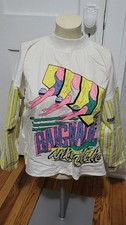Rare Vintage Pinky Originals Cotton Graphic Tee 3/4 Sleeve Beaded Sportswear picture