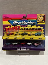 Galoob Micro Machines #19 Giant Fins Plus Five Bonus Cars picture