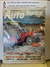SEALED Vintage Auto Topics Magazine October 1965 picture