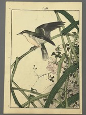 Japanese Antique Original Woodcut Print, 1892, Imao Keinen, 