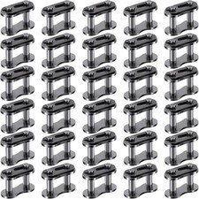 PAGOW 30pcs 40 Roller Chain Connecting Links, Master Connector #40  picture