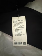 Lululemon Swift Speed HR Tight 28” BR Black Size 14 New With Tags picture