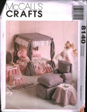 8140 UNCUT Vintage McCalls Sewing Pattern Doll Furniture 11.5