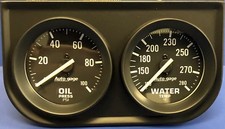 Auto Meter Autogage 2392 Black Two Gauge 2