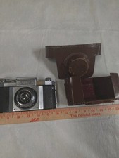 Early Praktiflex 35mm SLR Camera Carl Zeiss Jena Tessar 5cm f/3.5 Case #7733 picture