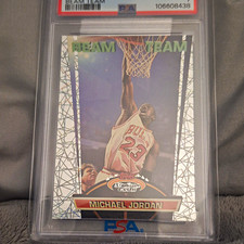 Topps 1992 Stadium Club Beam Team Insert Michael Jordan Bulls #2 PSA Graded picture