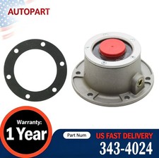 2PCS Trailer Hub Cap Steer Axle Aluminum Replacement 3434024 , 343-4024 Ford MCI picture