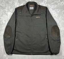 Harkila Metso Full Zip Wool Blend Jacket Mens Sz 58 Buffalo Leather Trim Hunting picture