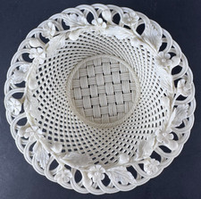 Signed Belleek Fine Hand Crafted Irish Porcelain Basket Weave 6