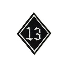 Lucky Number 13 Emblem Embroidered Iron On Patch DIY Applique picture