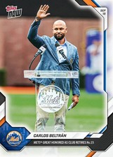 2026 Topps Now #692 Carlos Beltran PreSale Mets Retire Number picture