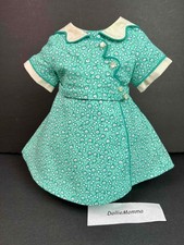 AMERICA GIRL Kit Green Birthday Party Dress/Outfit~Floral Wrap~AG tag Retired EC picture