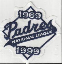 1999 San Diego Padres 30th Anniversary Sleeve Patch Logo 4 1/2