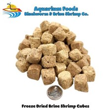 FREEZE DRIED BRINE SHRIMP CUBES - TROPICAL FISH, MARINE FISH, KOI FISH, TURTLES picture
