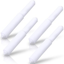 Rindion 4 Pack Toilet Paper Holder Spring Rod, White  picture