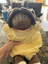 Cabbagepatch Kids Brown Hair Brown Eyed AA Girl Doll 1978-1982 Tagged Coleco picture