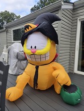 RARE Gemmy Halloween Garfield Witch Halloween Airblown Inflatable Yard Decor  picture