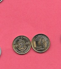 GUINEA KM56 1985 UNCIRCULATED-BU MINT-UNC 1 FRANC OLD VINTAGE COIN picture