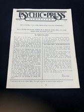 Vintage Psychic Press Newspaper Jensen Beach Florida Spiritualist Occult Rare picture