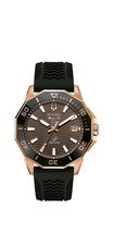 Bulova Men's Series C Calendar Quartz Black Polyurethane Watch 43 MM 98B421 picture