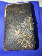 Antique 1885 Pocket Bible with Brass Clasp picture