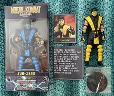 McFarlane Mortal Kombat Klassic Scorpion Sub-Zero Action Figure Lot Multiverse picture