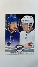 2019-20 Upper Deck Series 1 Auston Matthews Johhny Gaudreau Checklist #199 picture