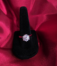 3ct Certified Moissanite Solitaire Engagement Ring Size 7 picture