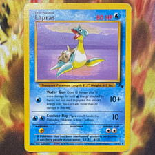 Wizards of the Coast Pokemon TCG Fossil Lapras 25/62 Unlimited Rare ENG 80 HP picture