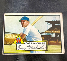1952 Topps Cass Michaels #178 White Back Base Set Washington Senators Card picture