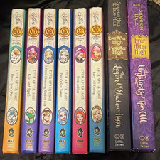 Ever After High COMPLETE Hardcover Series 1-6 Lot of 8 - EUC Shadow High RARE picture