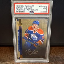 connor mcdavid 2015 UD employee exclusive auto psa 9 pop 3🔥🔥 picture