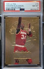 1995-96 Fleer Ultra Basketball PSA 8 HAKEEM OLAJUWON #70 Gold Medallion Edition picture