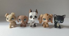 5pcs/lot Littlest Pet Shop LPS Cat Dog #336#518#1716Animals Figure picture