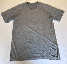 Lululemon Men’s Gray Short Sleeve Metal Vent Tech Tee T-shirt Shirt Size Large picture