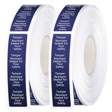 Outus 1000 Pcs Tamper Proof Stickers, 0.75'' x 3.75'',Navy Blue | Roll Tamper... picture