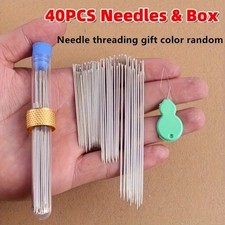 40pcs/set Large Eye Hand Sewing Needles Premium Stainless Steel Needle For Craft picture