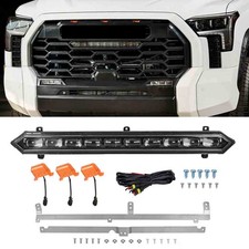 For Toyota Tundra 2022-2026 Front Grille Light LED Bar & 3pcs Amber Grill Lights picture