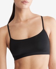 Calvin Klein Women's Form to Body Unlined Bralette  Black Size: L picture