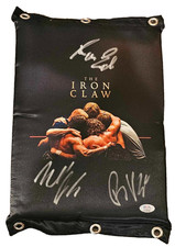 Kevin-Ross & Marshall Von Erich autographed Signed IRON CLAW TURNBUCKLE JSA COA picture