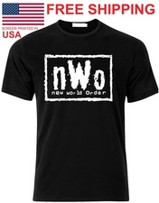 New World Order T-Shirt nWo Logo WCW Professional Wrestling T Shirt Tee picture
