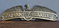 Nautical Marine Captains Quarters Eagle Sailor Anchor Aluminum Wall Decor Plaque picture