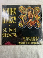 Vintage 1963 Divine Liturgy St John Chrysostom Byzantine Catholic LP VG+ V3 picture
